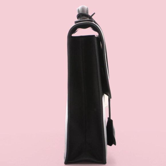 SOLD - Hermès Black Evercalf Sac a Depeches 27 Satchel - Picture 6 of 8